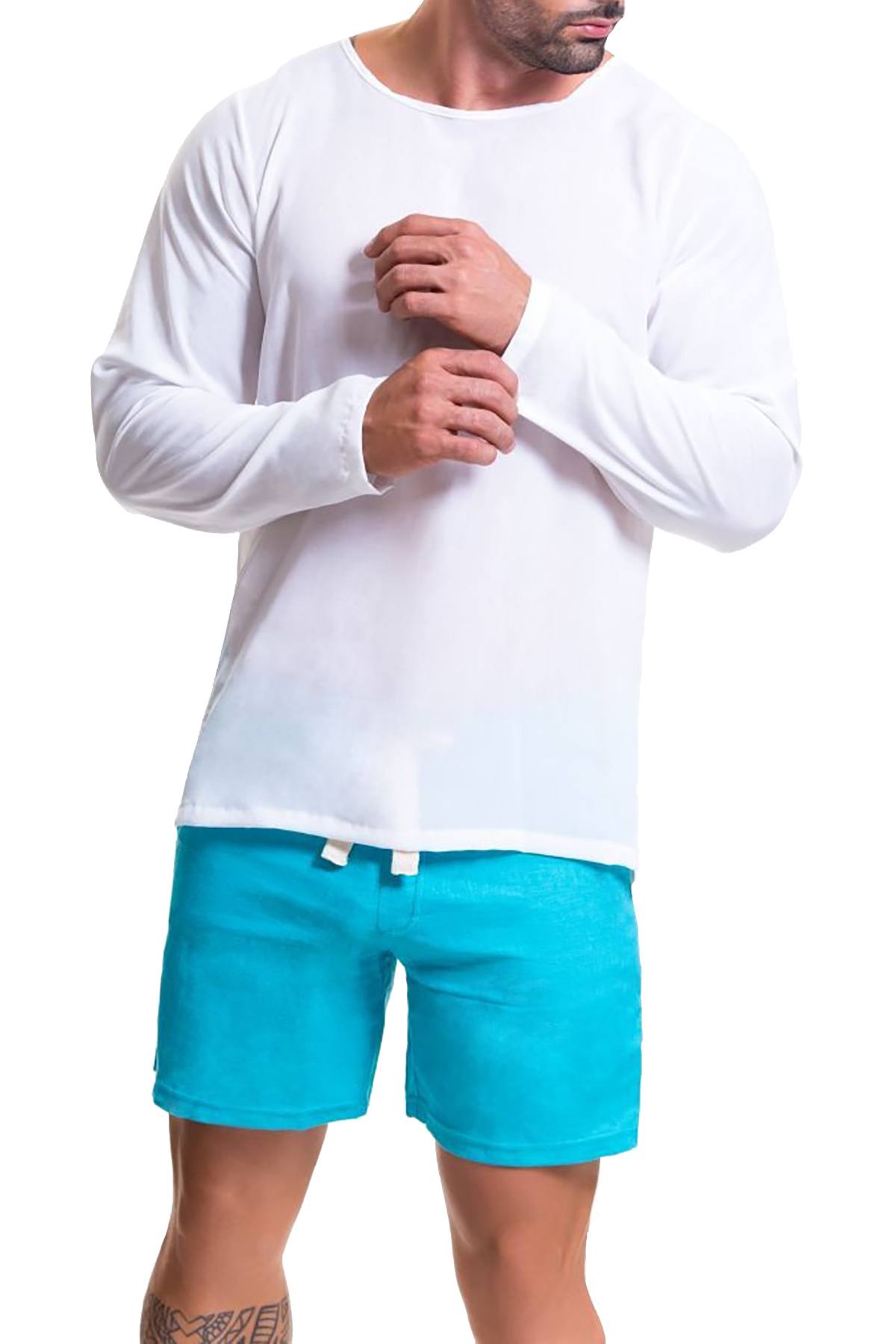 JOR White Baru Long-Sleeve Top