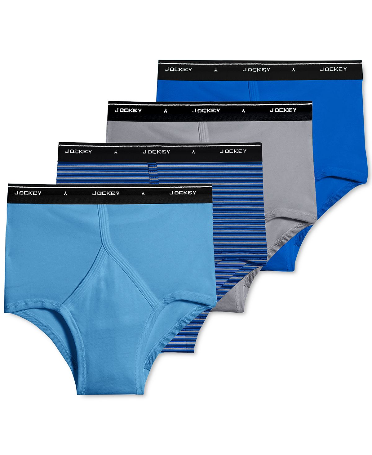 Jockey Classic Collection Full-rise Briefs 4-pack Blue