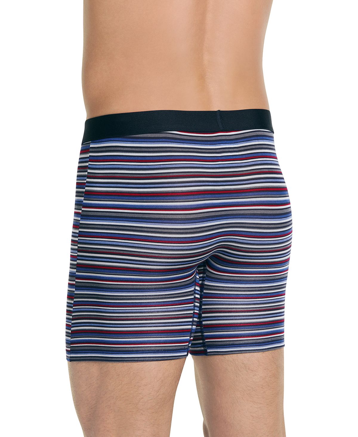 Jockey Flex 365 Modal Stretch Boxer Brief 3 Pack True Navy/Summer Stripe/Imperial Red