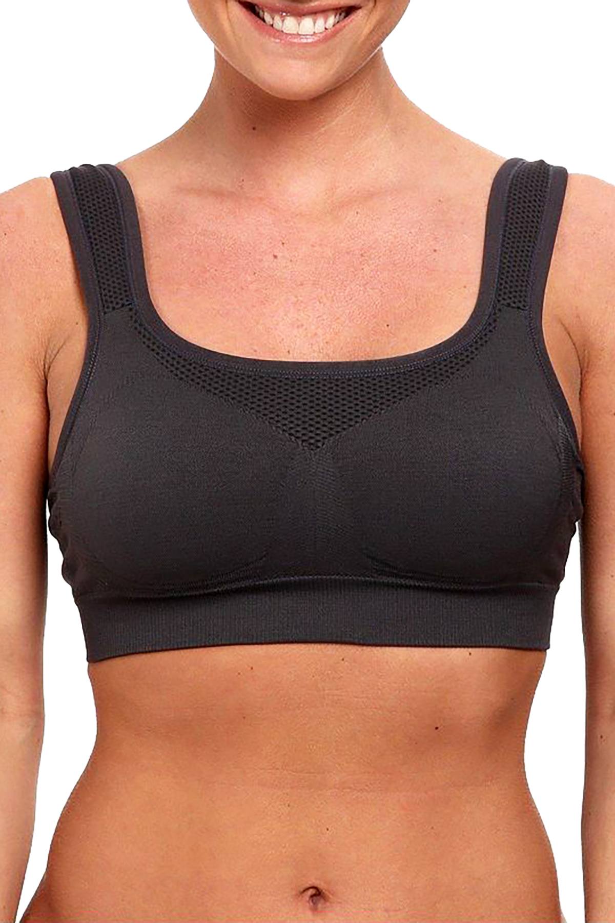 Jockey Iron Grey High Impact Seamless Sports Bra