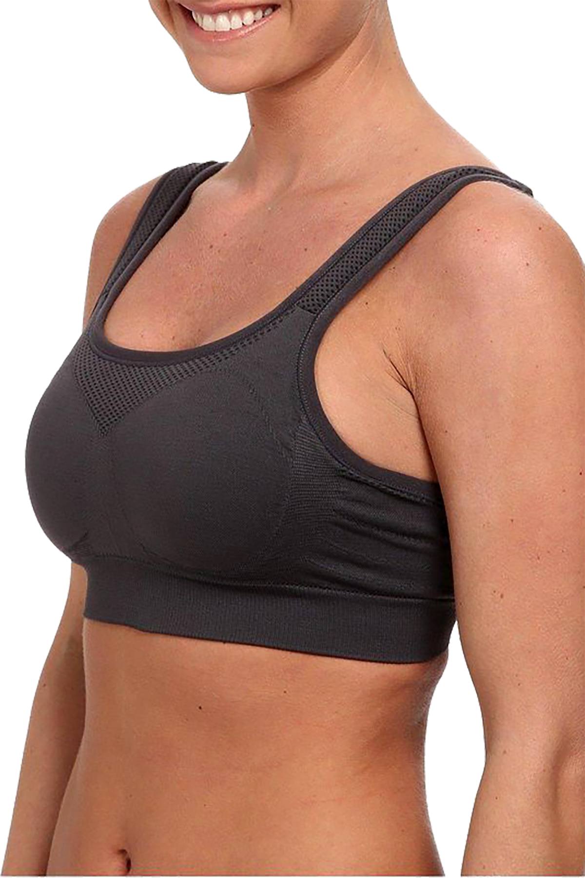 Jockey Iron Grey High Impact Seamless Sports Bra