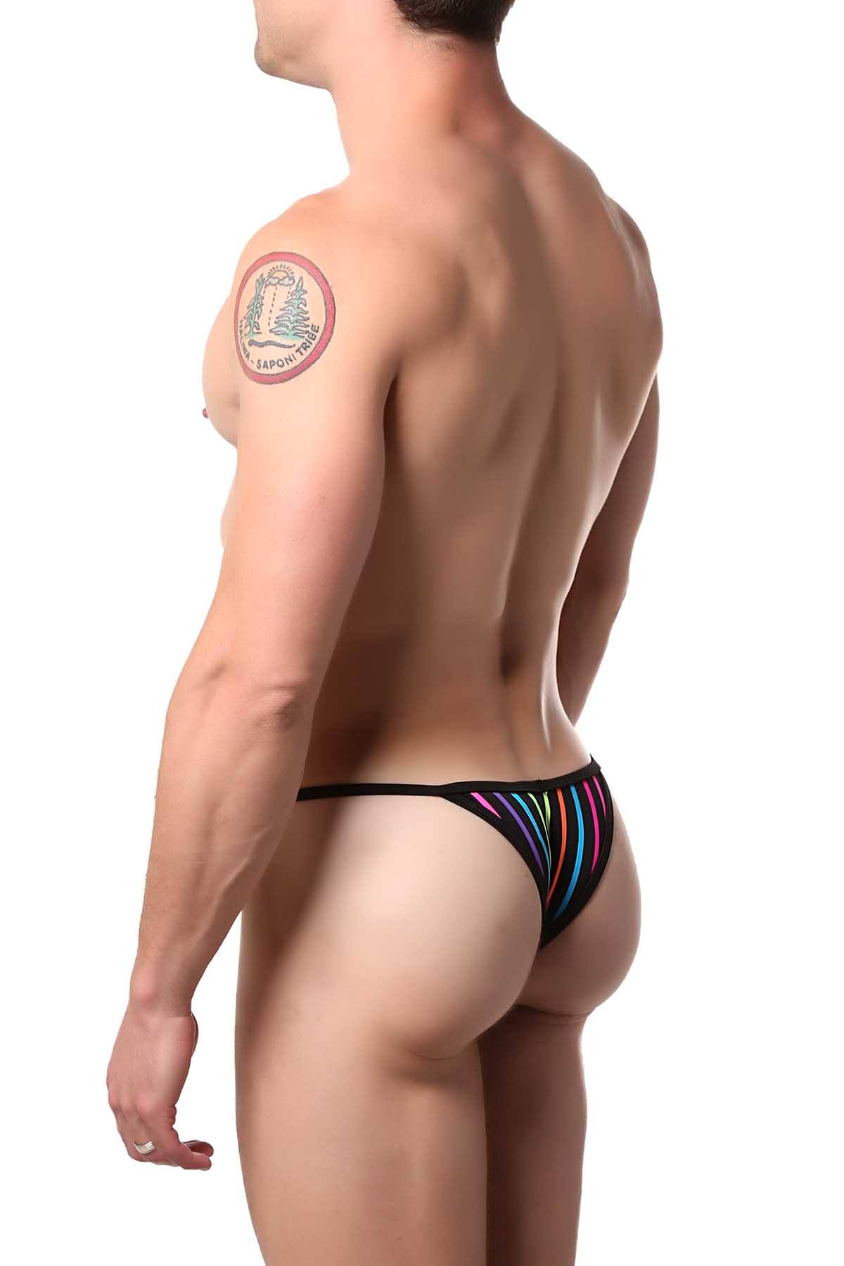 Joe Snyder Black/Neon-Striped Candy Kini