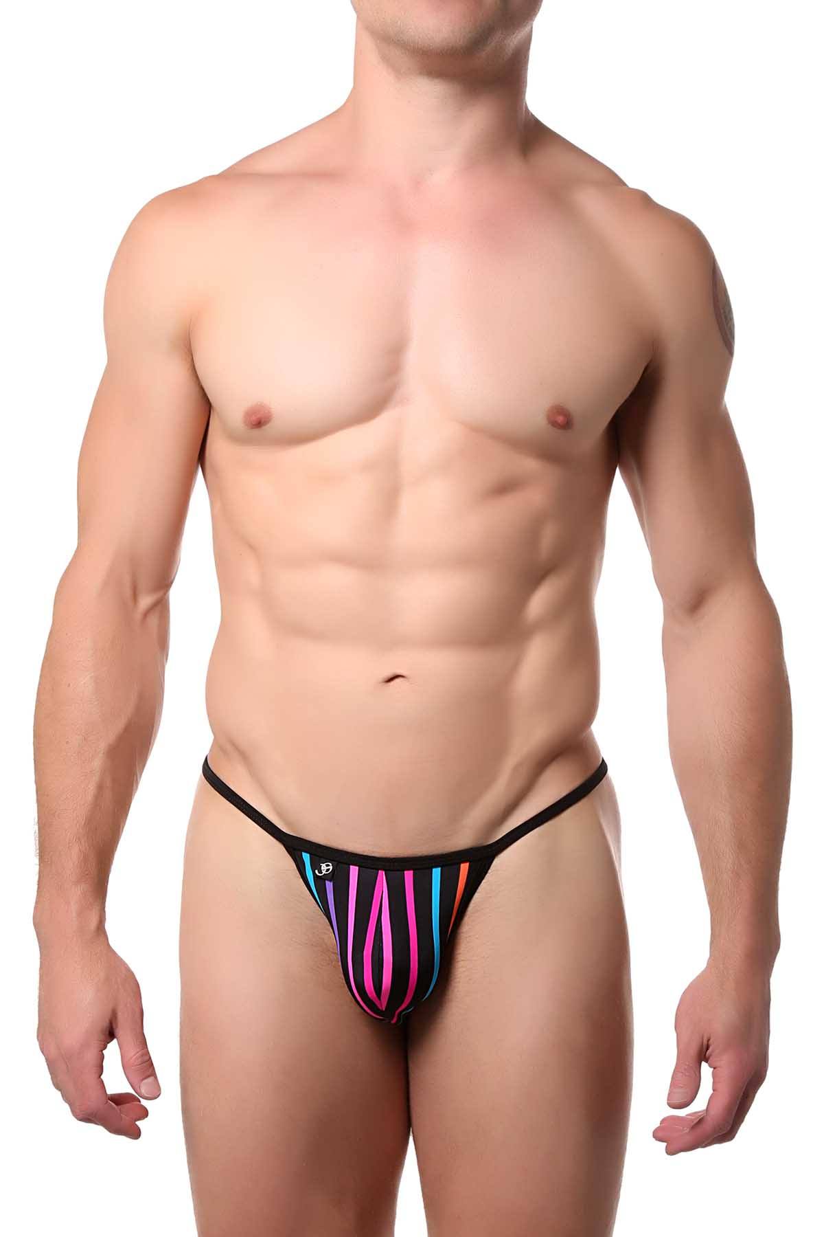 Joe Snyder Black/Neon-Striped Candy Kini