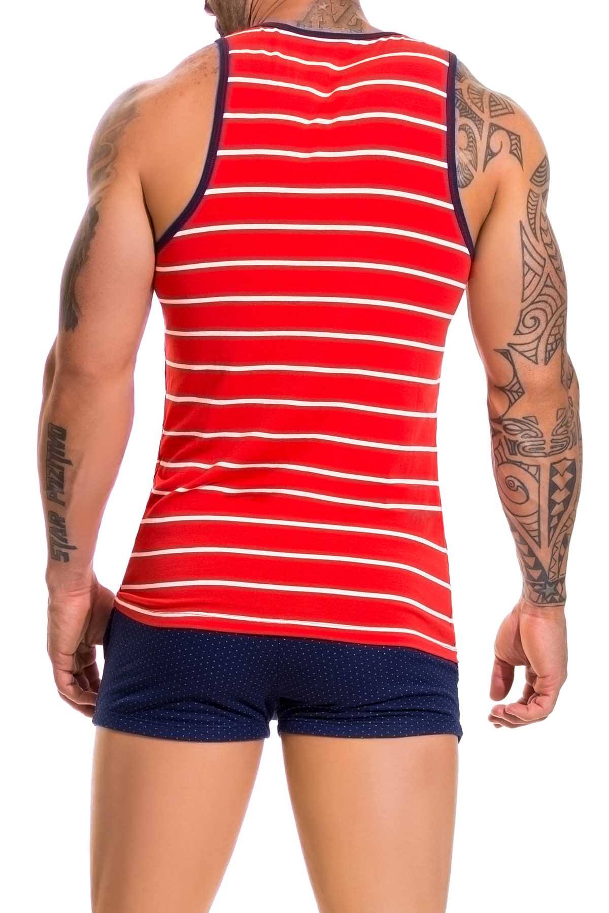 Jor Red Naval Tank Top