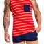 Jor Red Naval Tank Top