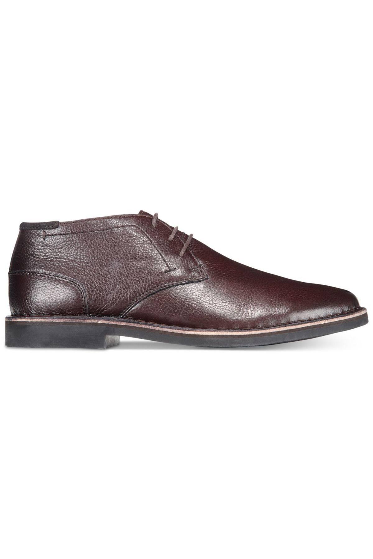 Kenneth Cole Reaction Dark-Brown Leather Desert-Sun Chukka Boot