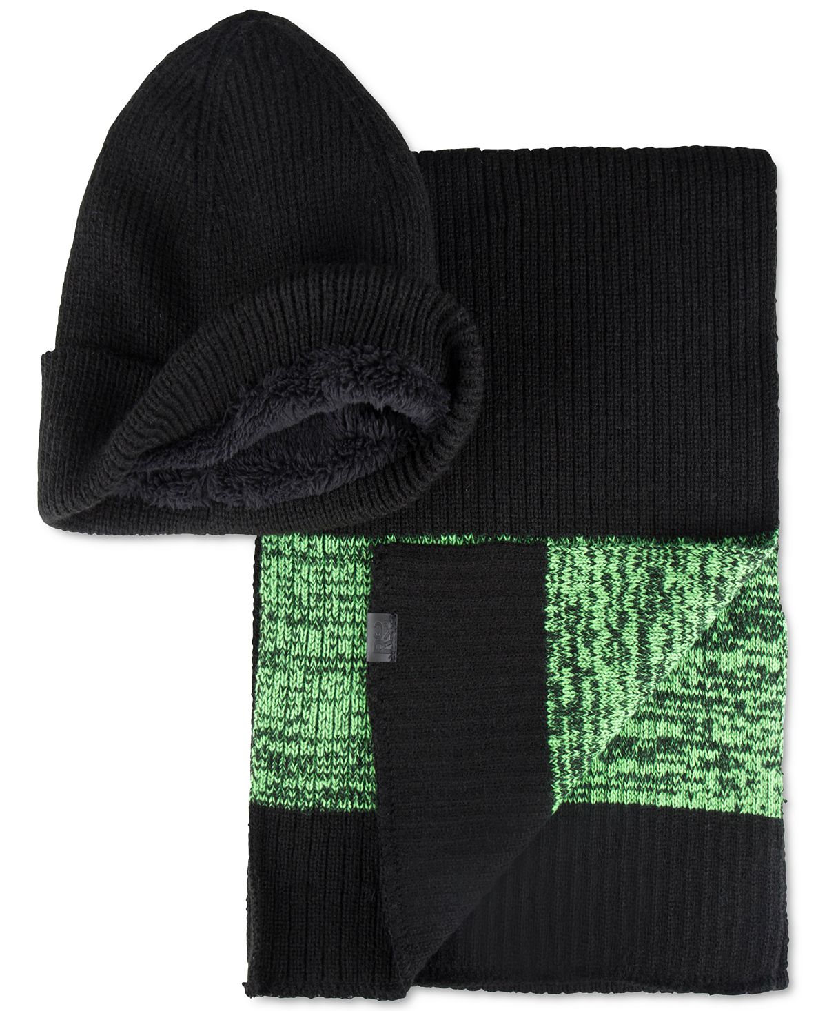 Calvin Klein Men's Marled Scarf & Beanie Hat Gift Set