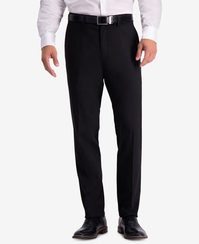 Kenneth Cole Reaction Slim-fit Shadow Check Dress Pants Black