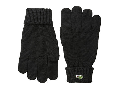 Lacoste Mens accessories Lacoste Men's Classic Wool Gloves, Blackxl