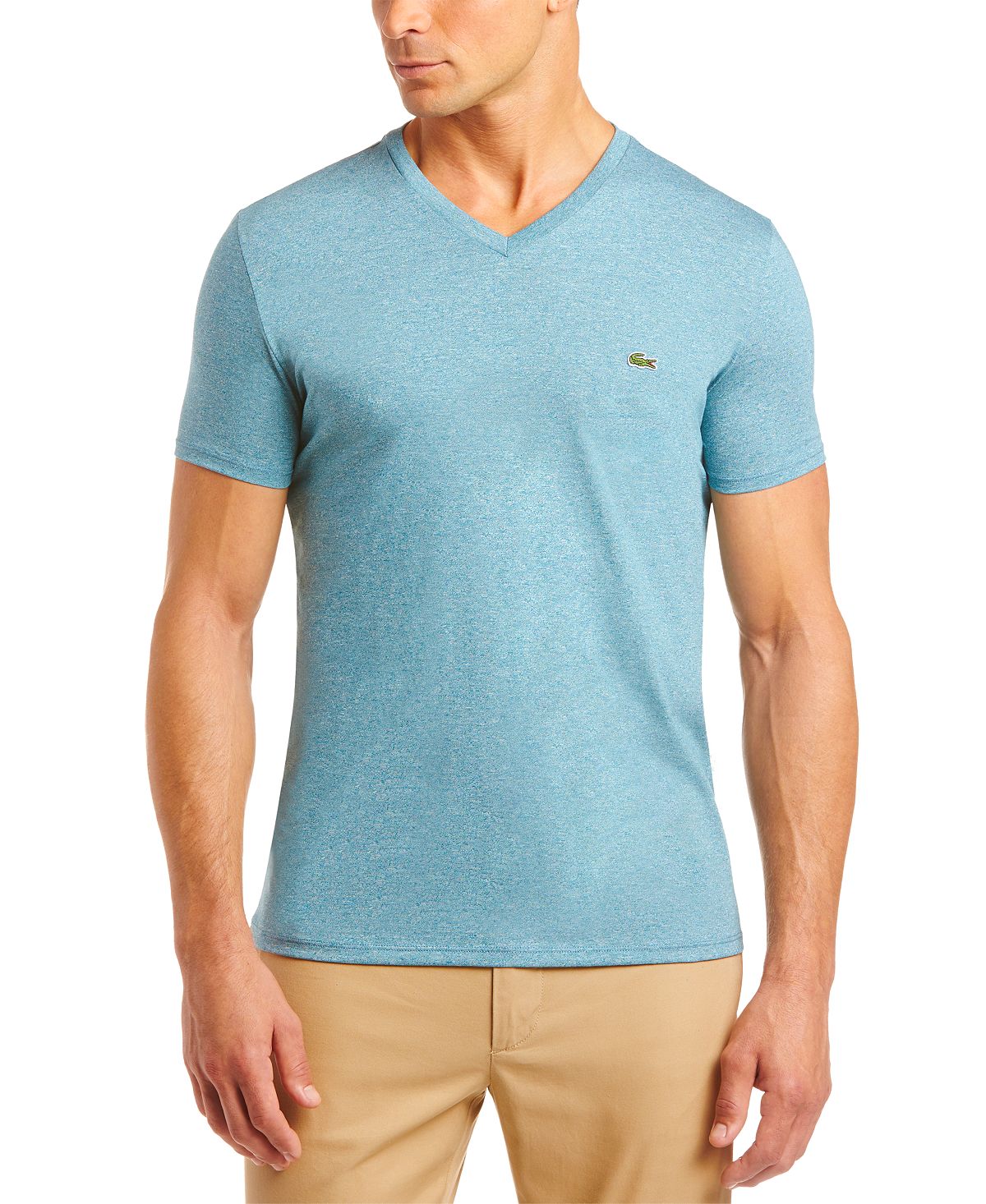 Lacoste V-neck Pima Cotton T-shirt Danube Chine