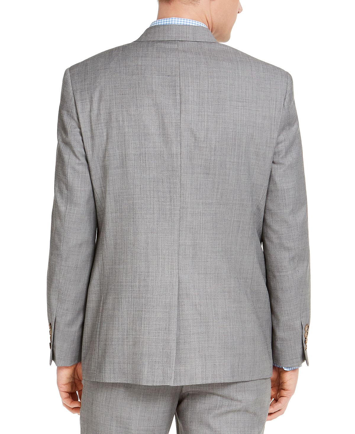 Lauren Ralph Lauren Classic-fit Ultraflex Stretch Light Gray Sharkskin Suit Jacket Light Grey