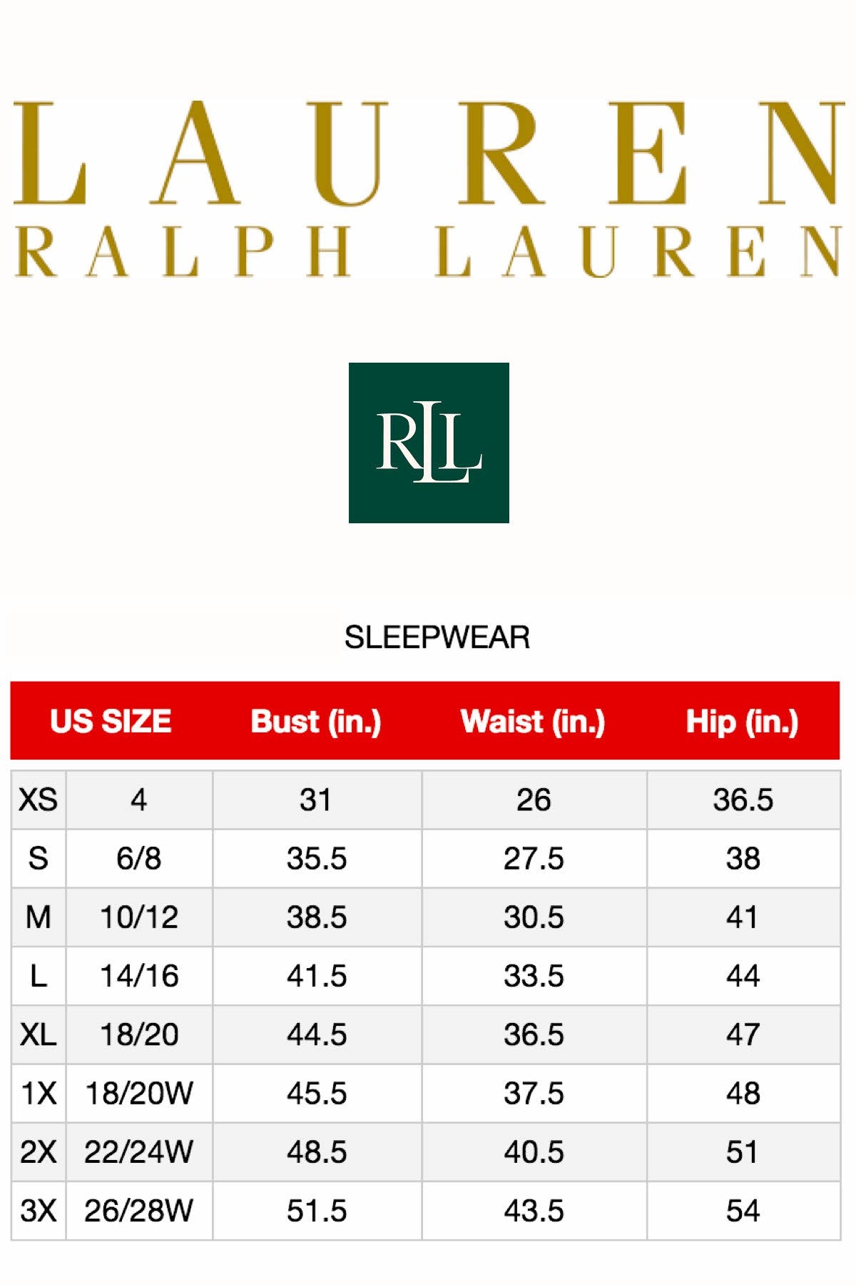 Ralph lauren 2024 plus size sleepwear