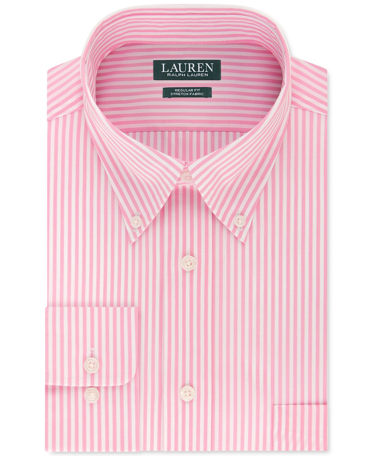 Lauren Ralph Lauren Regular-fit Ultraflex Stripe Dress Shirt Pink