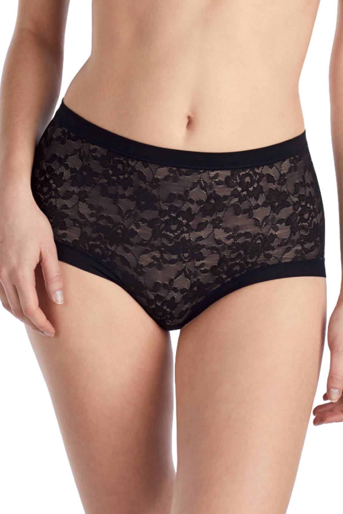 Le Mystere Black Lace Perfection Brief