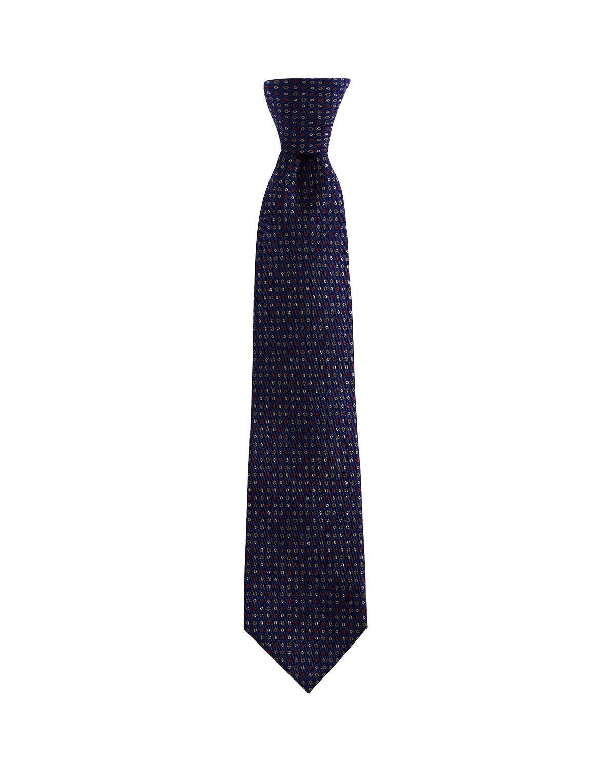 Ledbury Deming Floral Tile Classic Tie Dark Blue