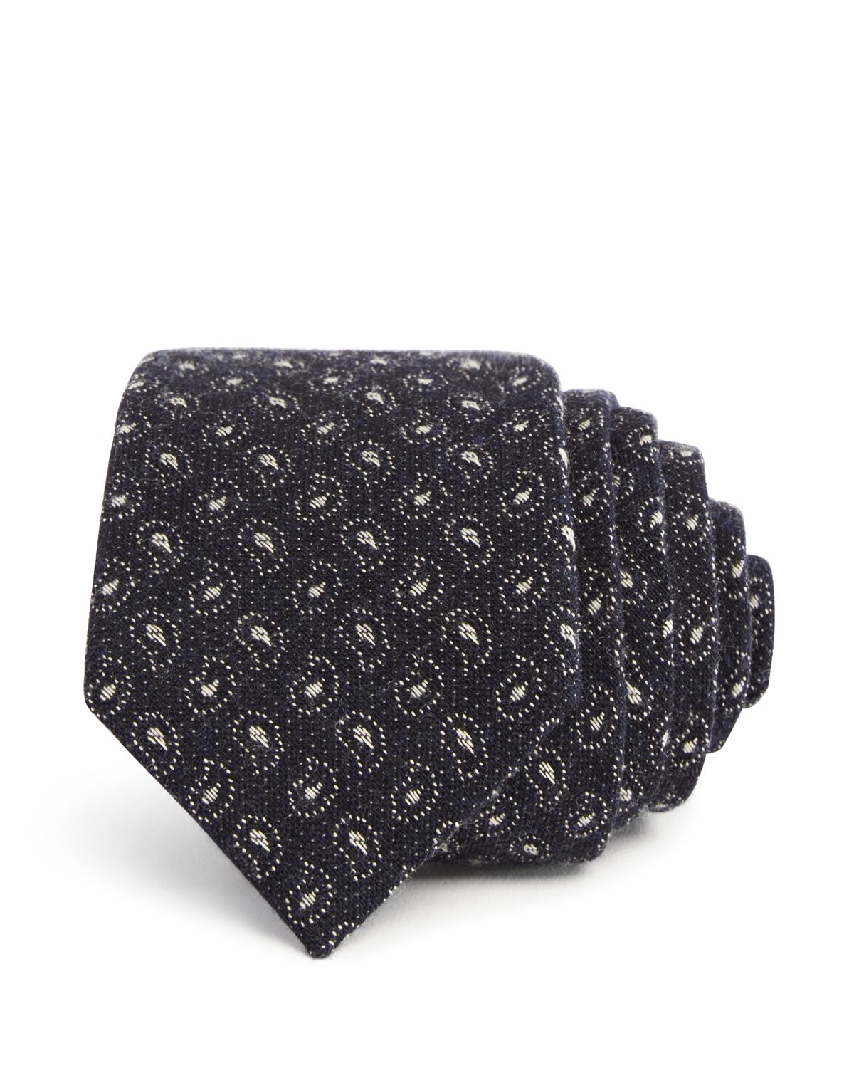 Ledbury Paisley Classic Tie Gray