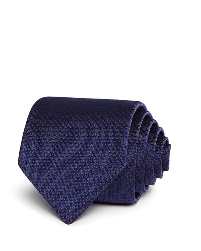 Ledbury Tilbury Geometric Print Classic Tie Dark Blue