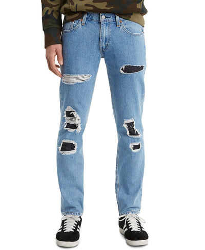 Levi's 511 Slim Fit Rip And Repair Jeans Lemongrass Repair