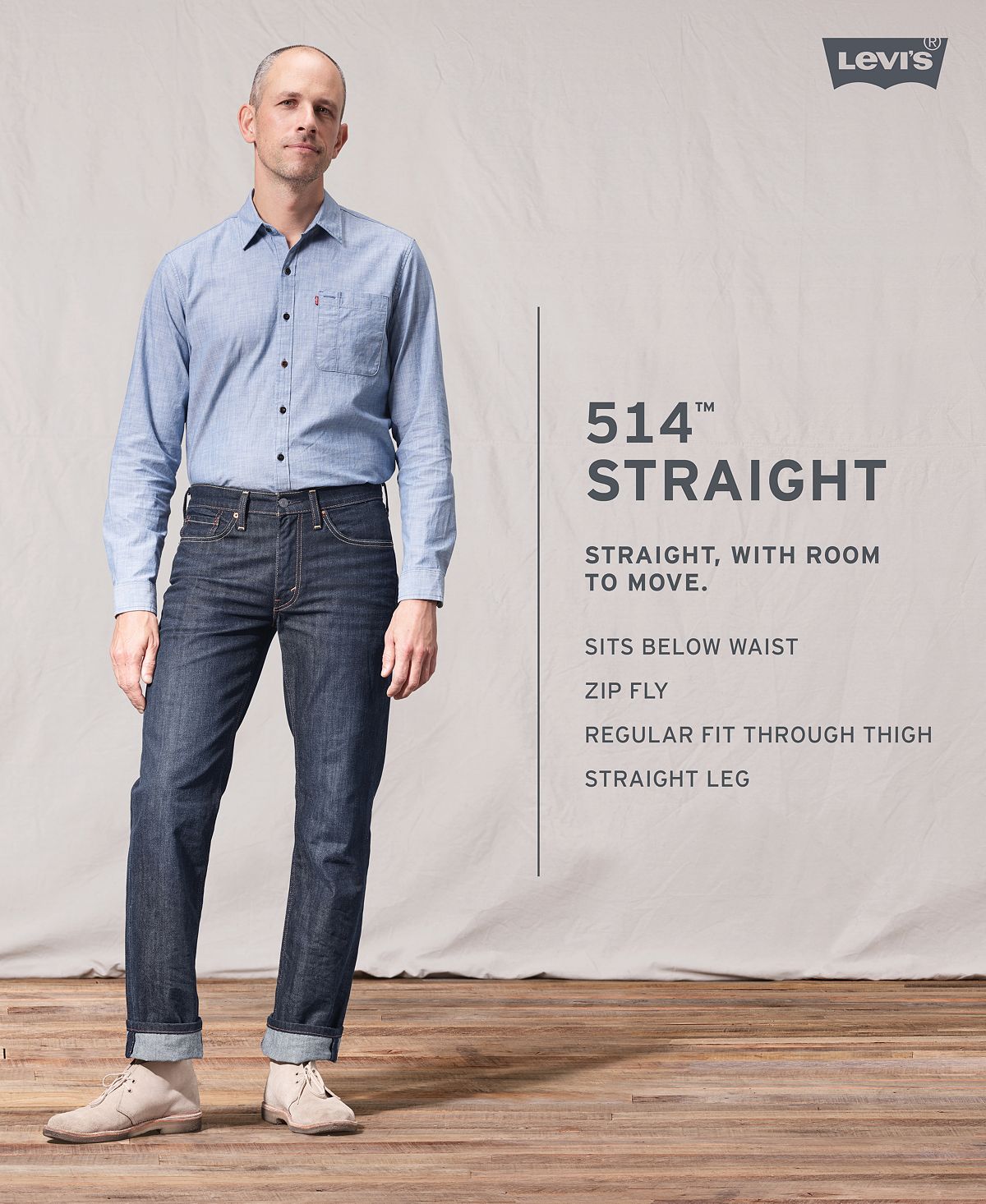 Levi's 514 Straight Fit Jeans Shoestring