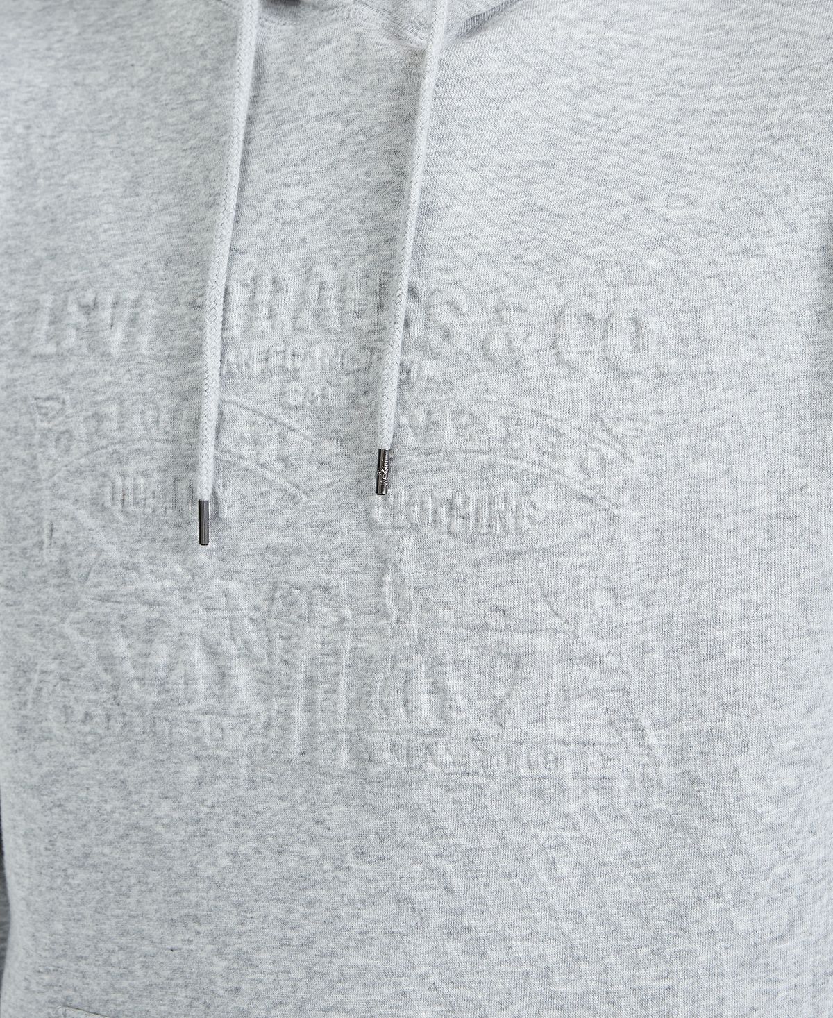 Levi's Arena Embossed-logo Pullover Hoodie Athletic Heather Grey