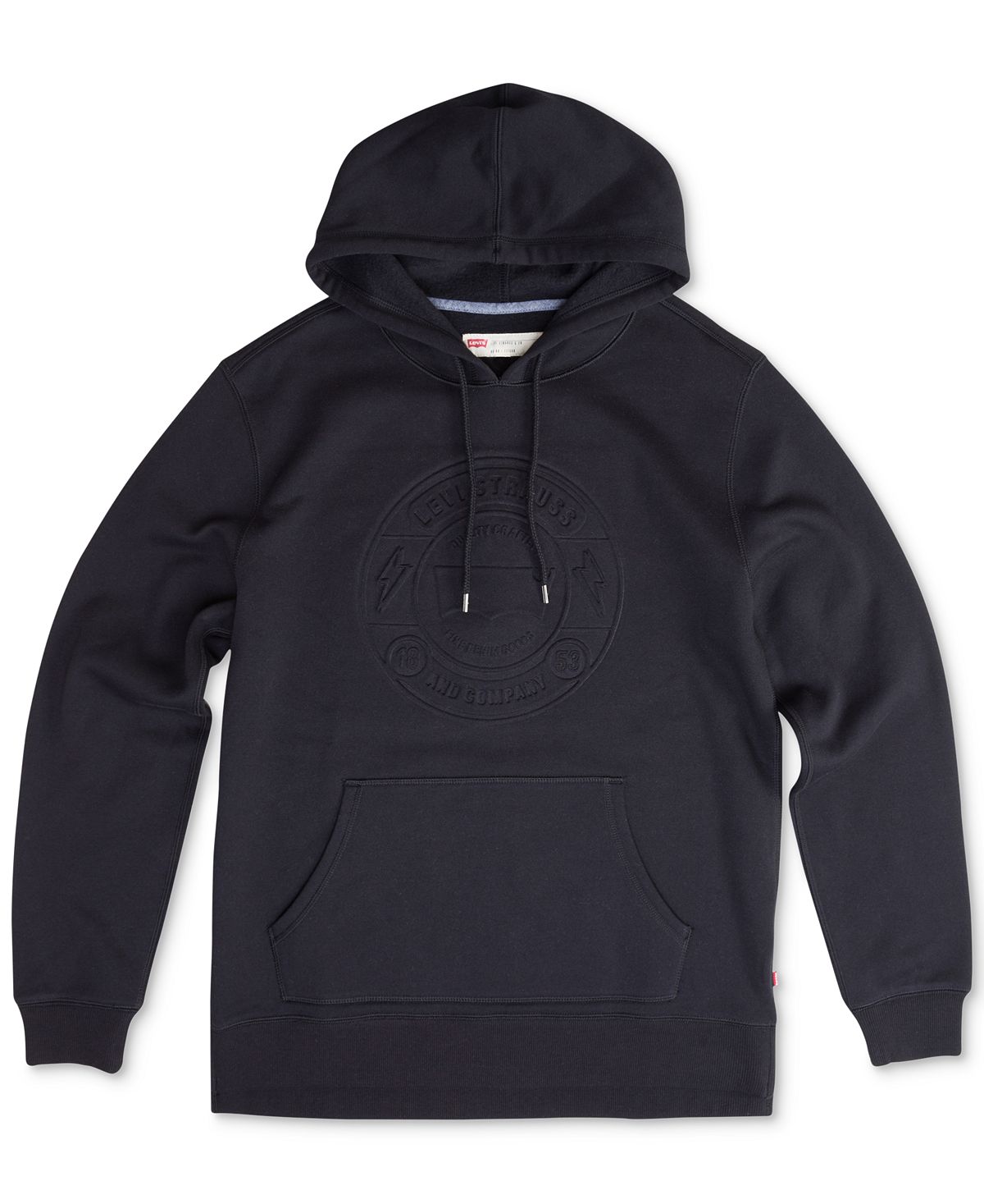 Levi's Arena Embossed-logo Pullover Hoodie Caviar