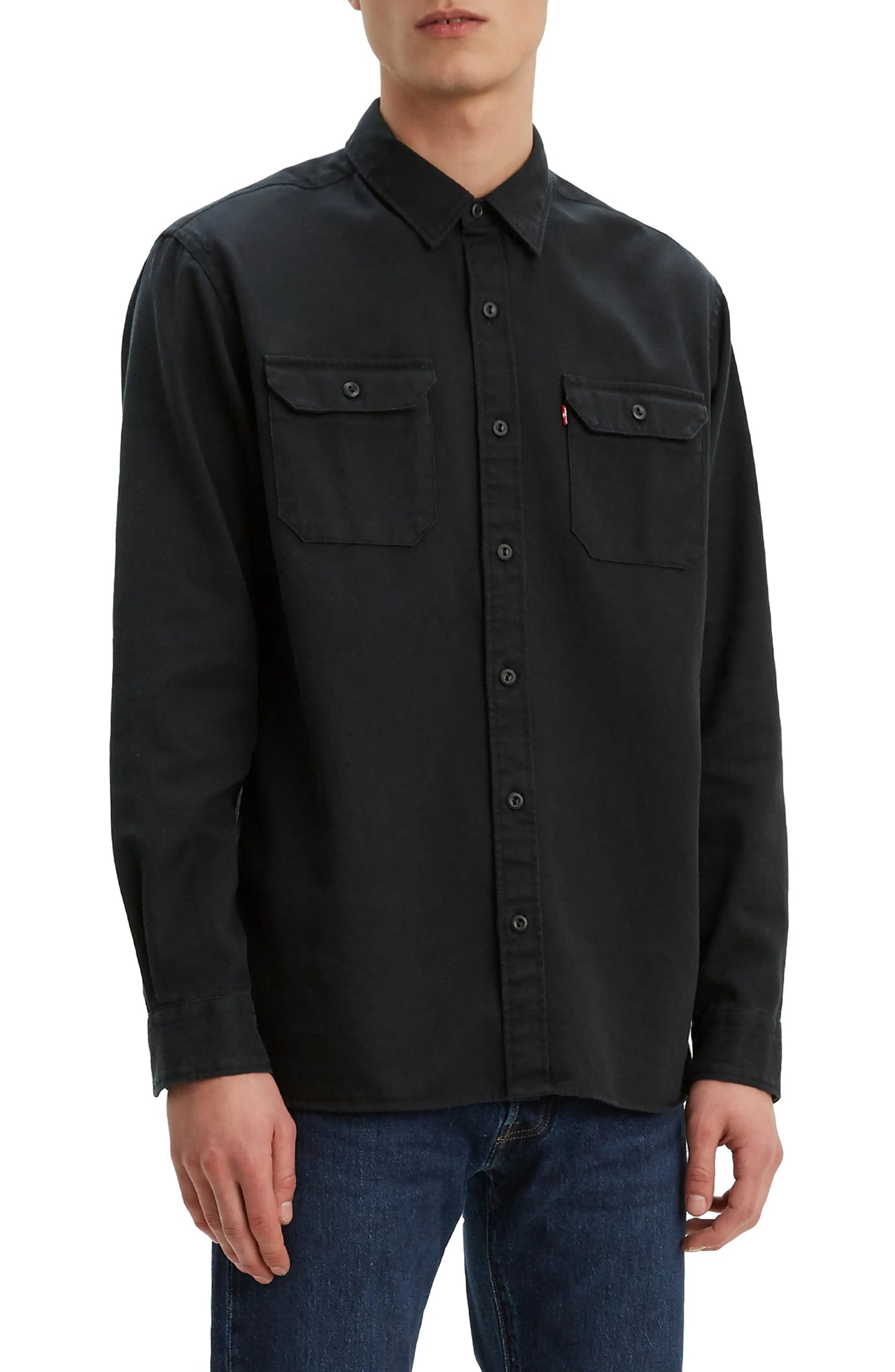 Levi's Jackson Slim Fit Black Button-Up Work Shirt Black