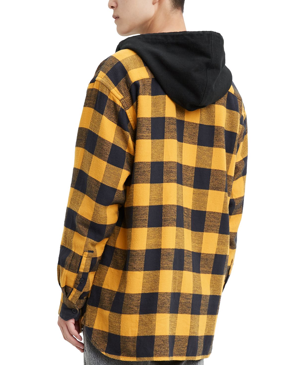 Levi's hot sale plaid hoodie