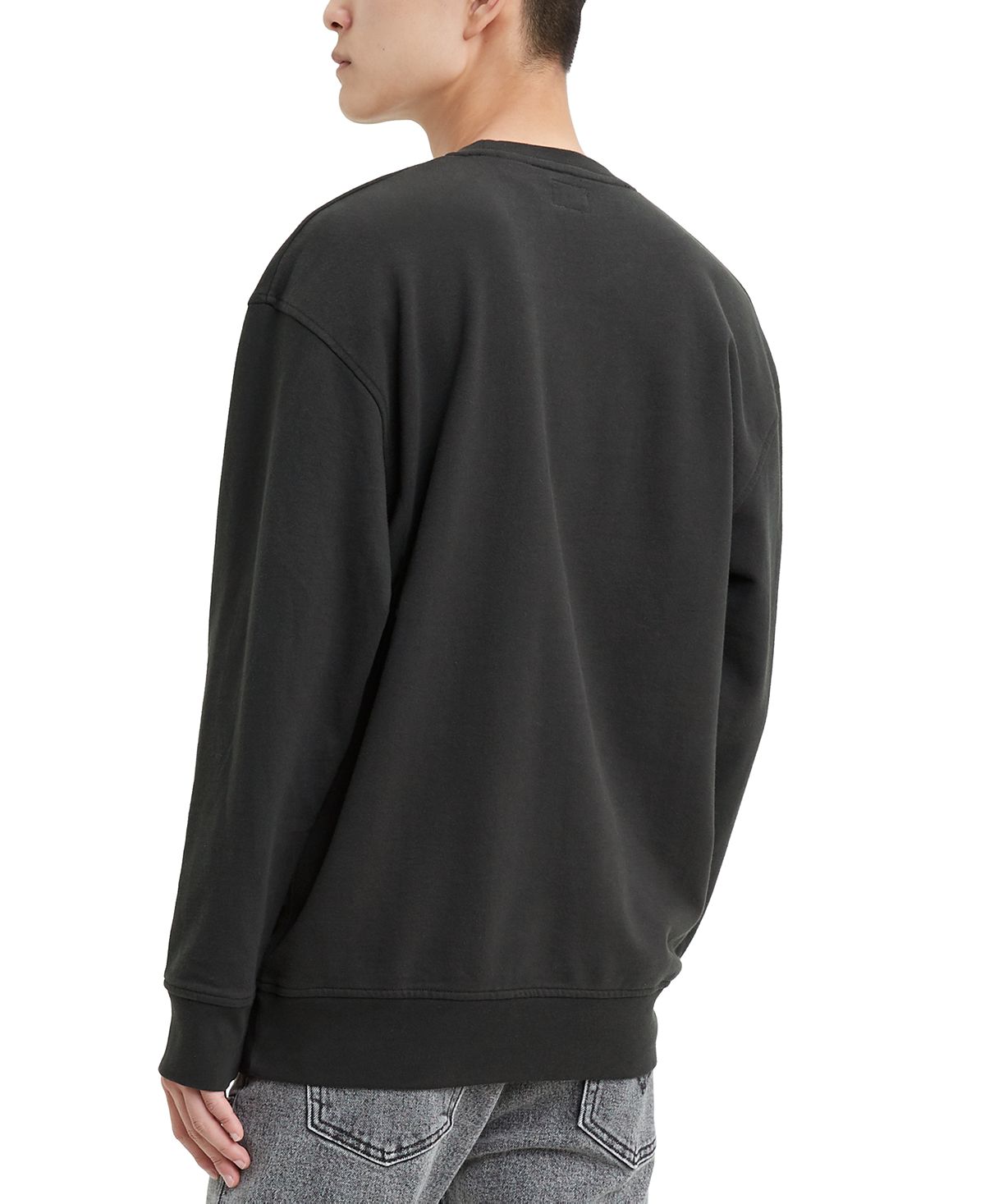 Levi's Limited Collection Chenille Boxtab Sweatshirt Mineral Black Chenille Crew