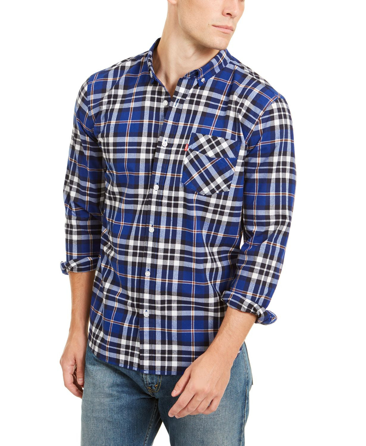 Levi's Plaid Button-down Shirt Sodalite Blue