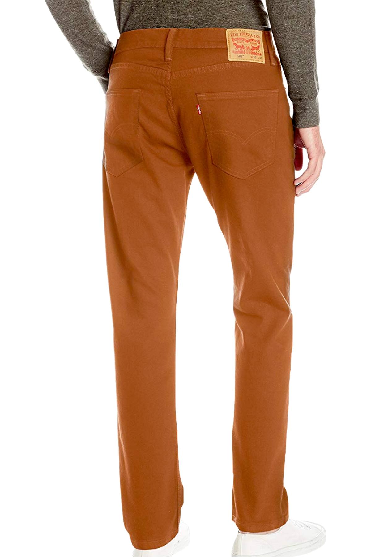 Levi's Rich-Rust 502™ Regular-Taper Soft-Twill Classic-Fit Jeans