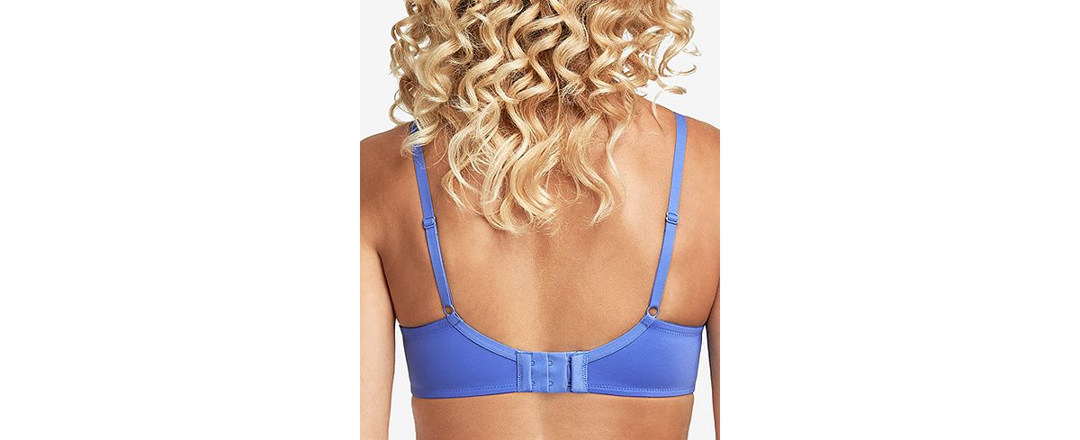 Maidenform Love The Lift Push Up & In Lace Plunge Underwire Bra Dm9900 A7uc  - Deep Forte Blue With Blue Flight