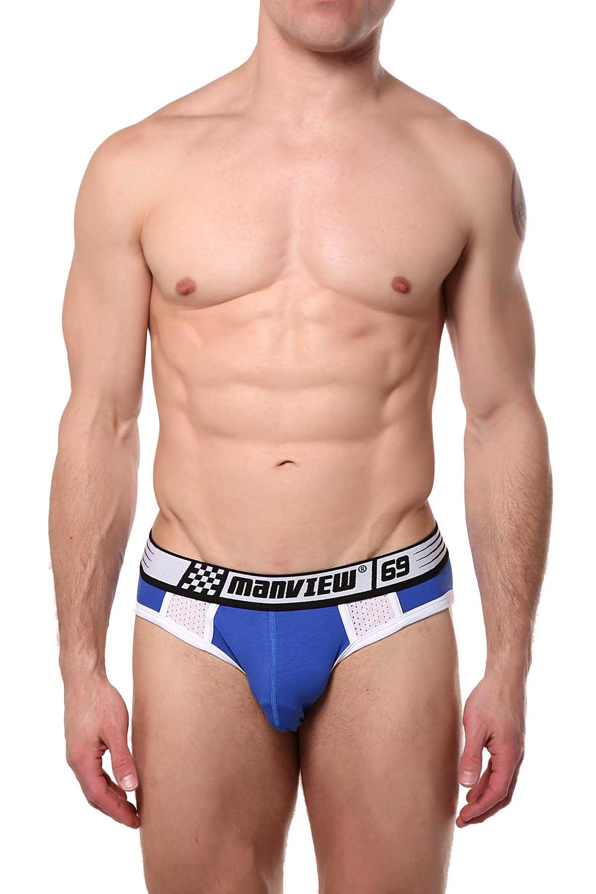 Manview Blue 69 Racer Jock-Brief