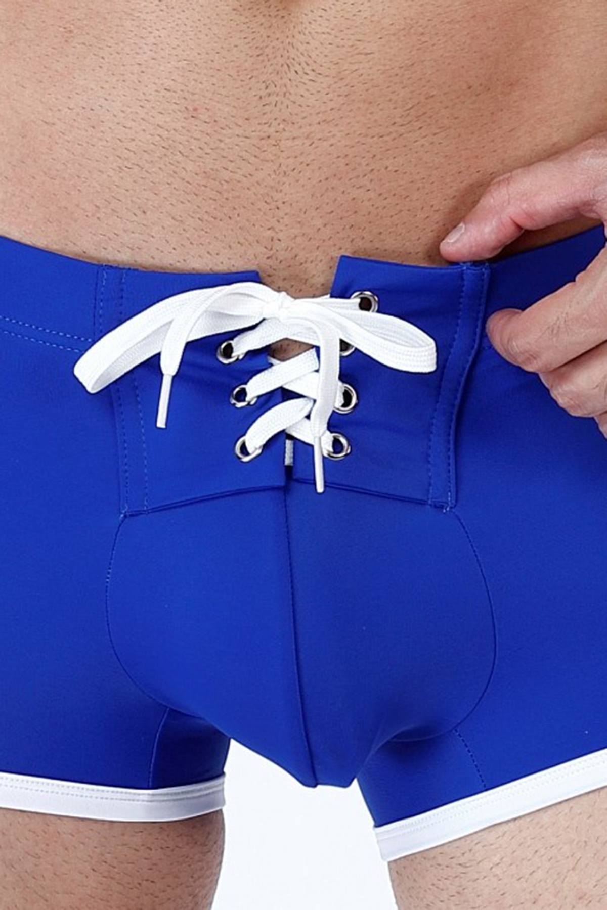 Manview Blue Thrust Swim Trunk