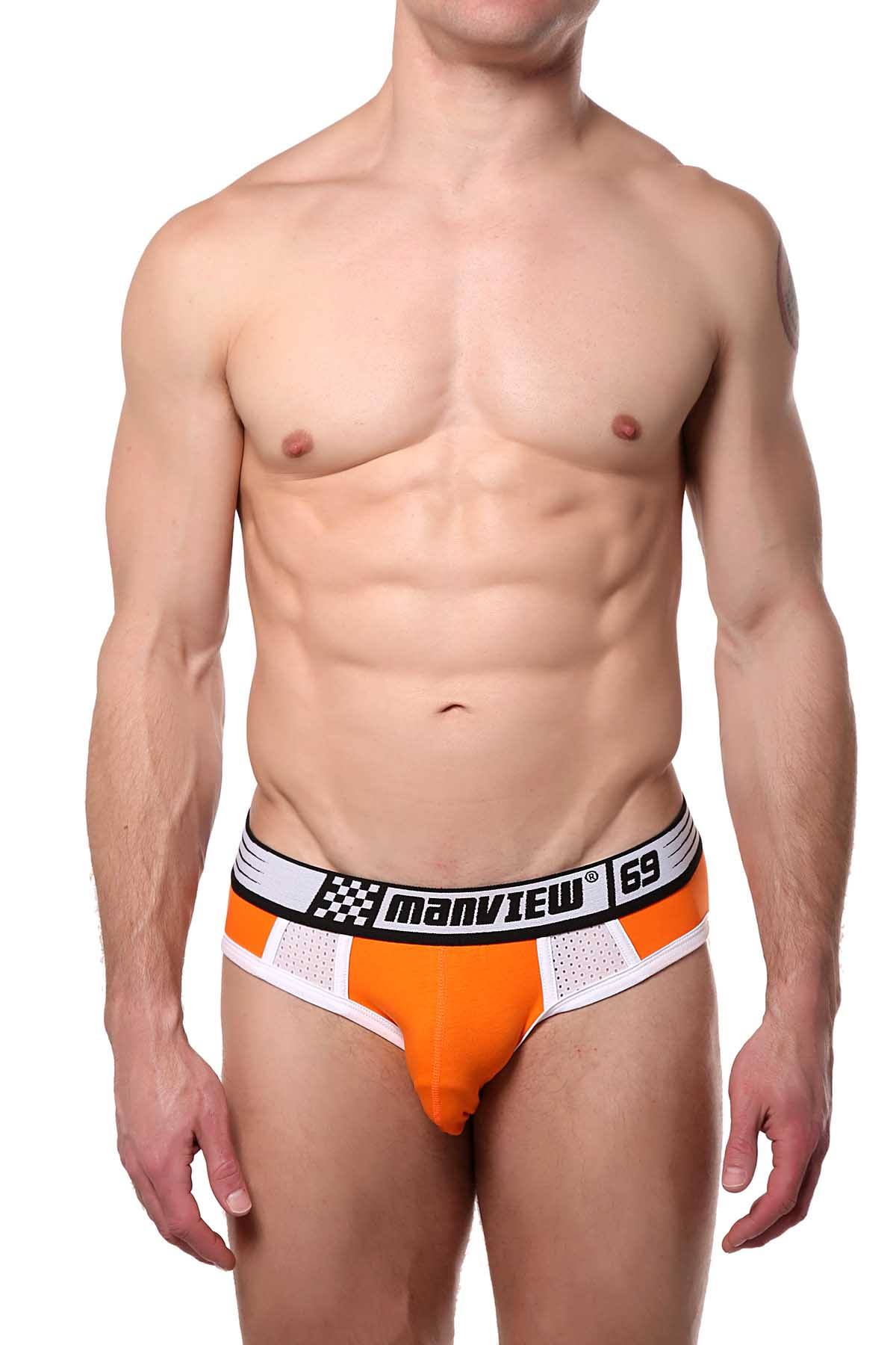 Manview Orange 69 Racer Brief