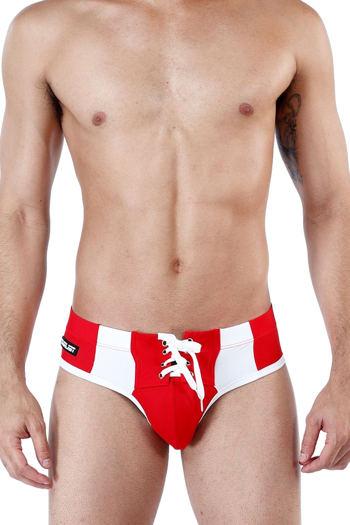 Manview Red Thrust Swim Bikini