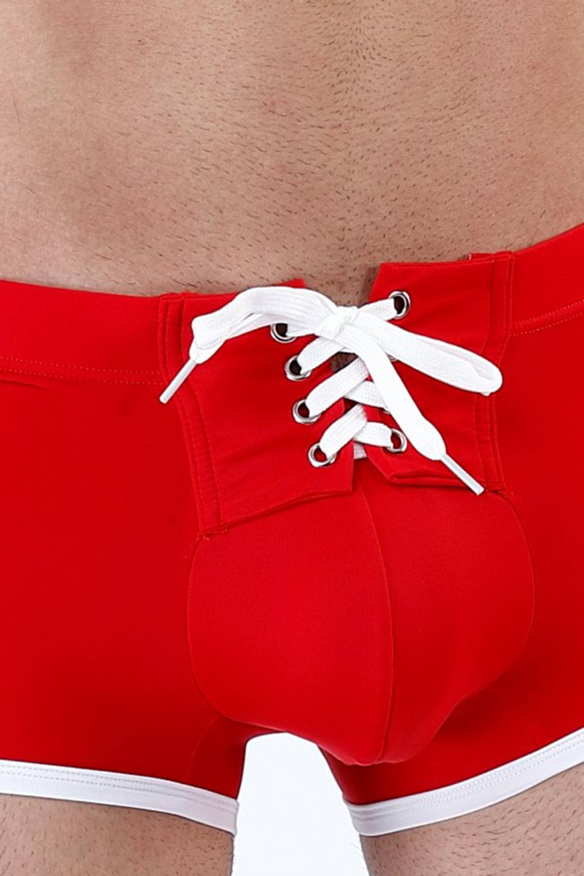 Manview Red Thrust Swim Trunk