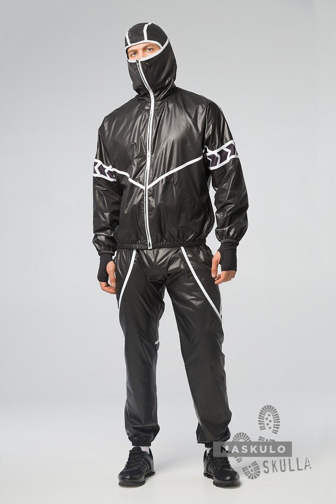 Maskulo Black Fetish Windbreaker Jacket