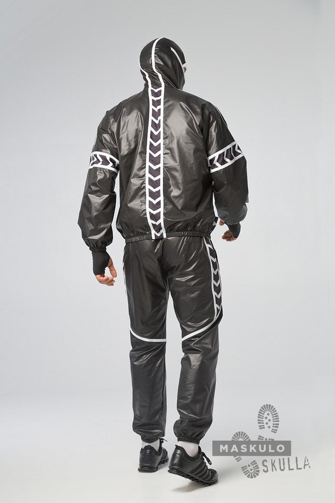 Maskulo Black Fetish Windbreaker Jacket