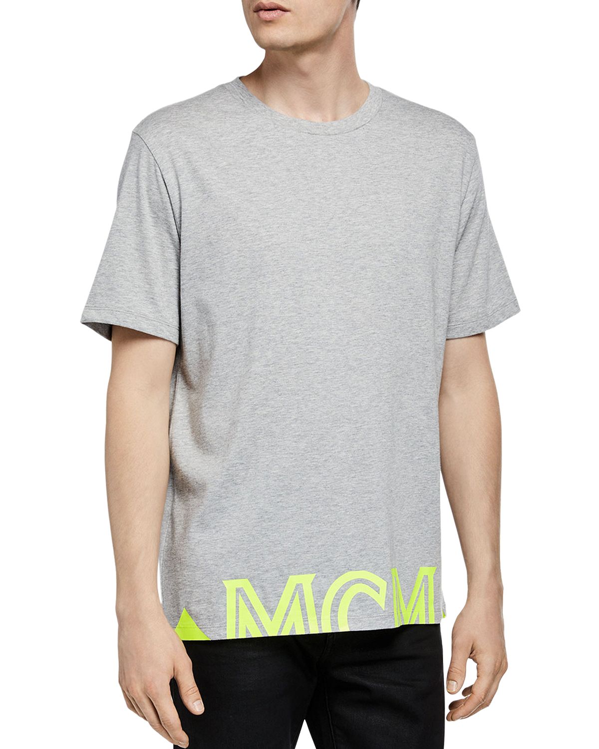 Mcm Graphic Logo Tee Gray