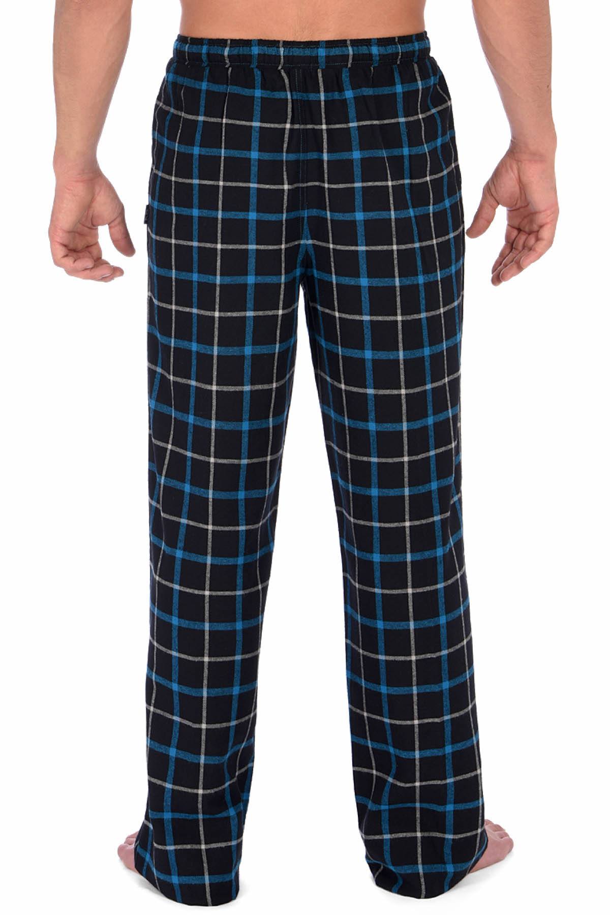 Memphis Blues Black/Blue/White Flannel Pajama Pant