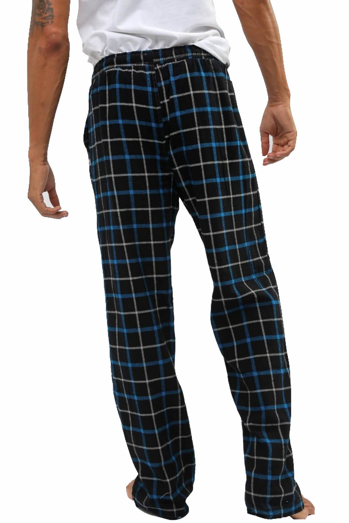 Memphis Blues Black/Blue/White Flannel Pajama Pant