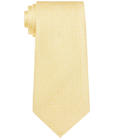 Michael Kors Classic Tonal Geo Tie Yellow