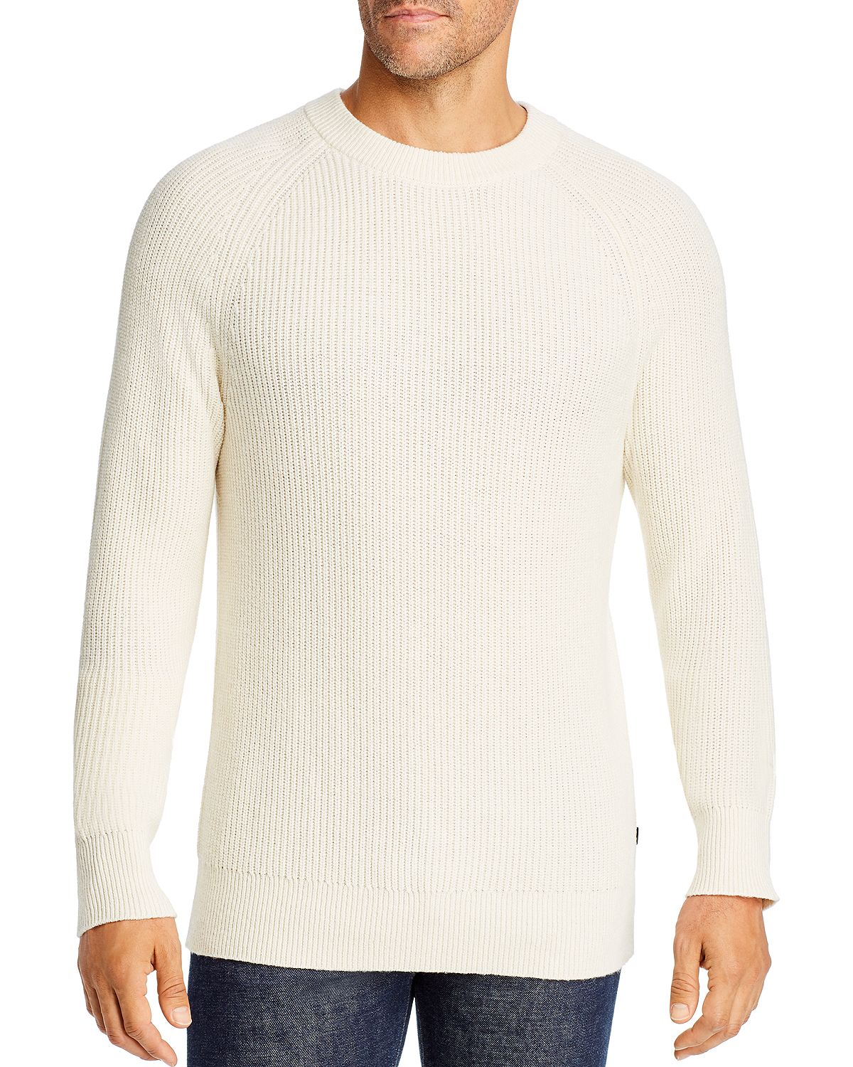 Michael Kors Ribbed Crewneck Sweater Bone