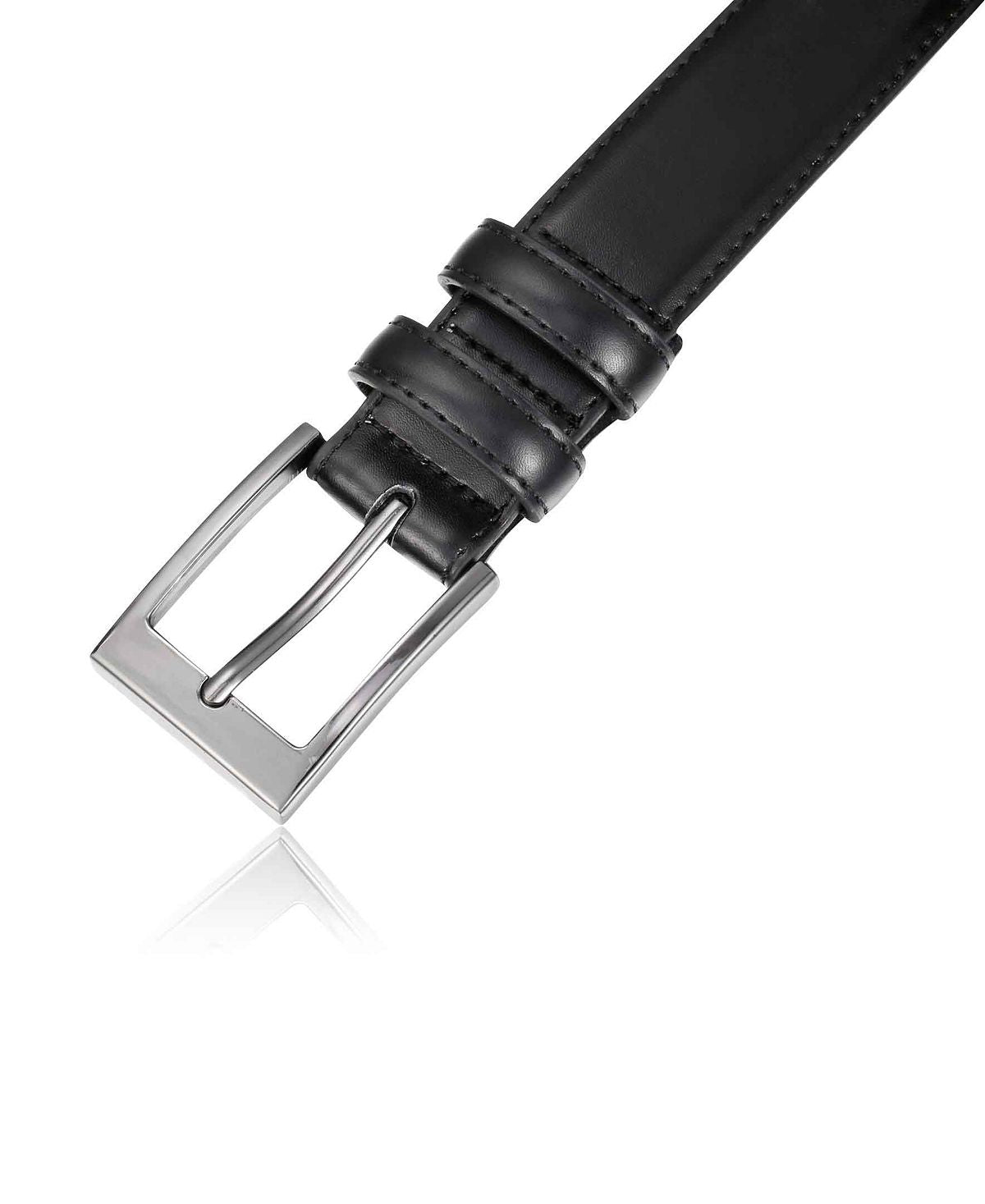 Mio Marino Classy Prong Buckle Belt Black