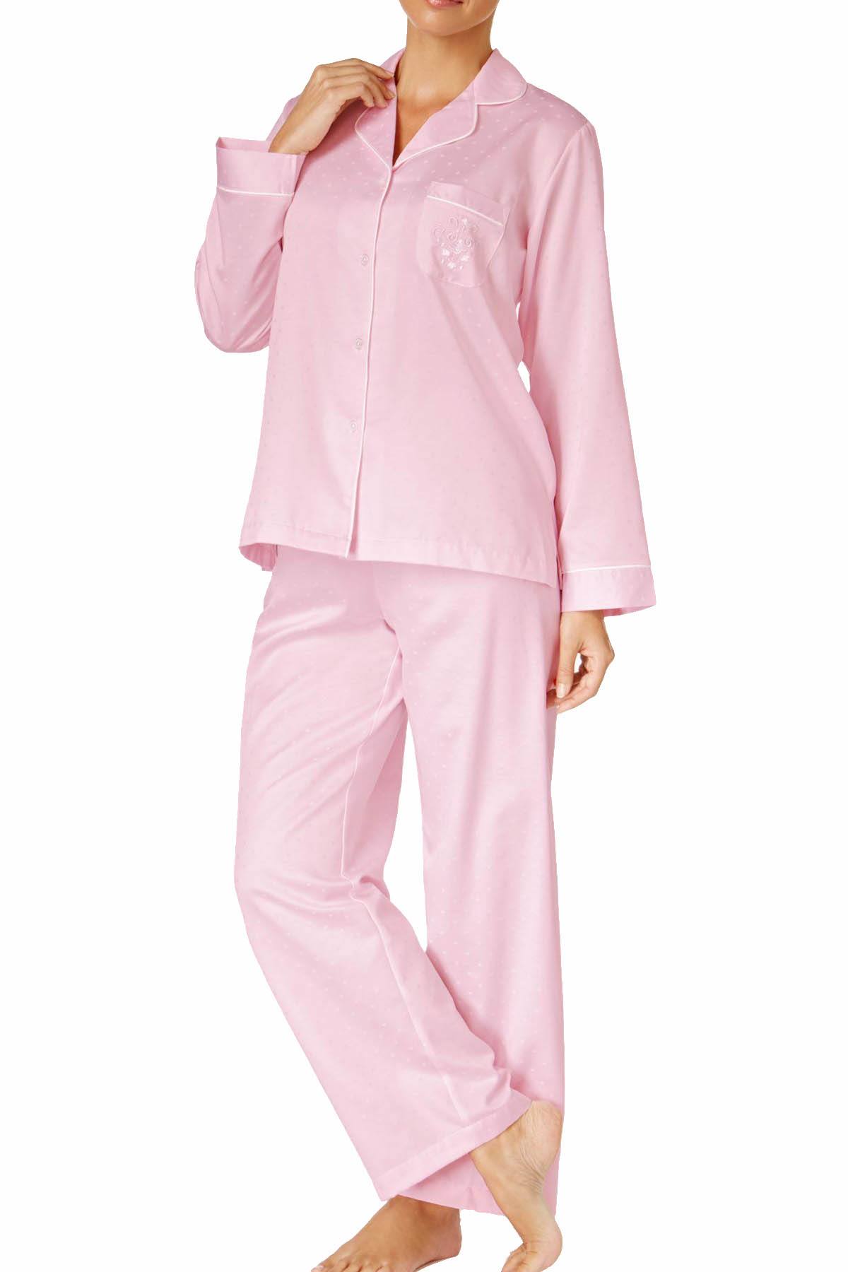 Petite brushed best sale back satin pajamas