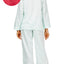 Miss Elaine PETITE Wine Floral Brushed-Back Satin Pajama Set