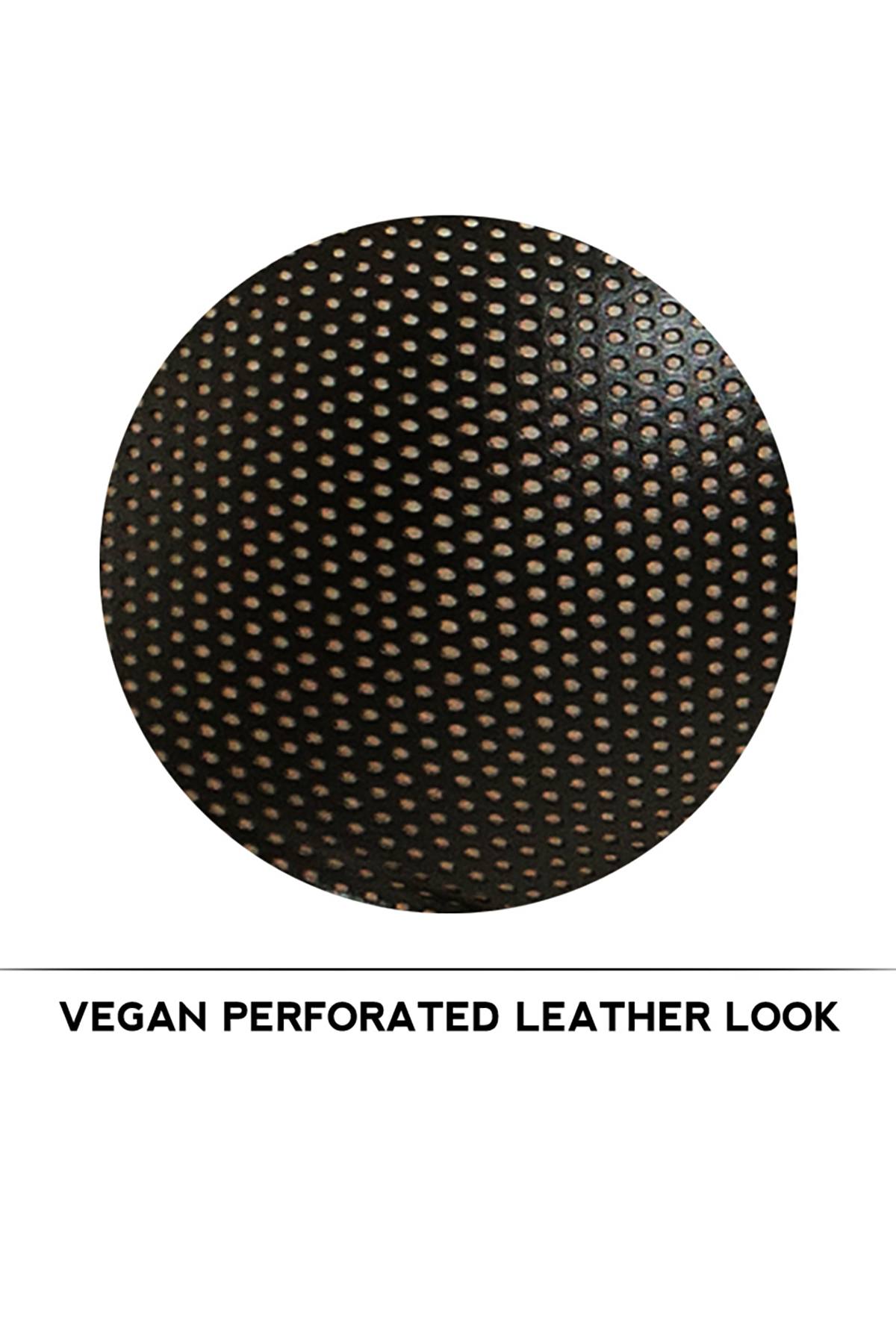 Modus Vivendi Black Perforated Vegan Leather Trunk