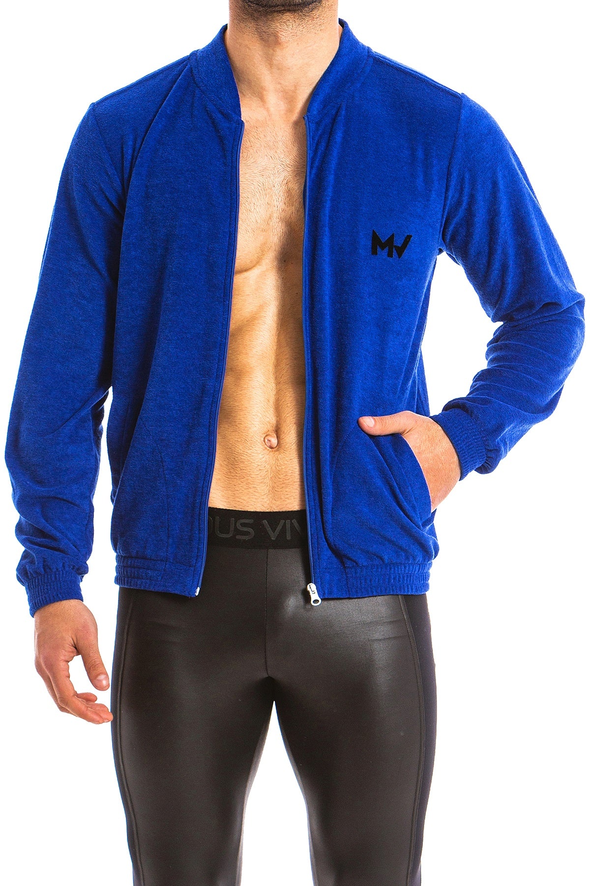 Modus Vivendi Blue Bull Hoodie/Bomber 2-in-1 Jacket