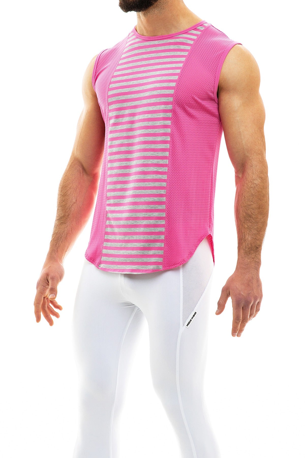 Modus Vivendi Pink Pop Melange Sleeveless Tank