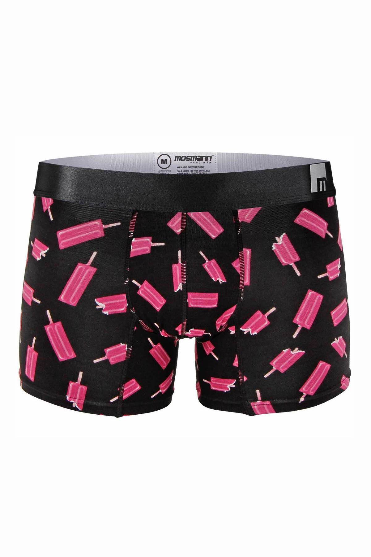 Mosmann Black/Ice-Block Popsicle Bamboo Boxer Brief